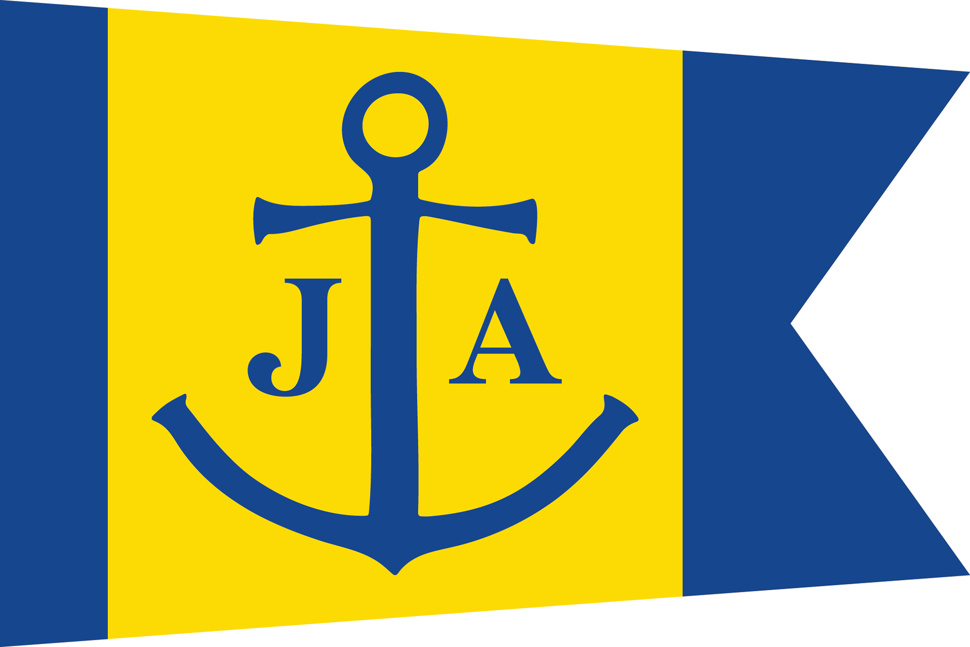 Swallowtail flag I created for an engaged couple