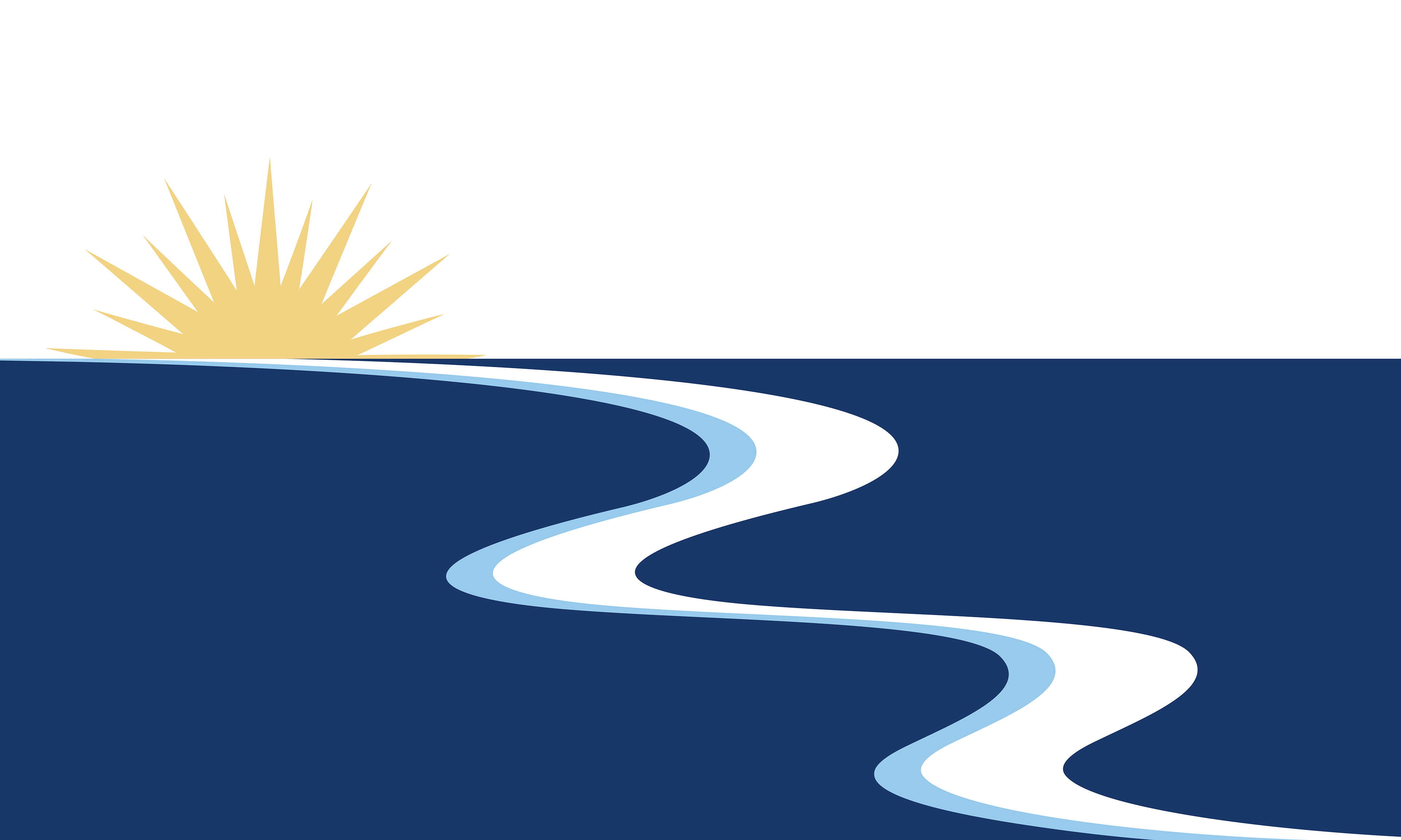 The winning flag design of Ashland, NE; digitized and 