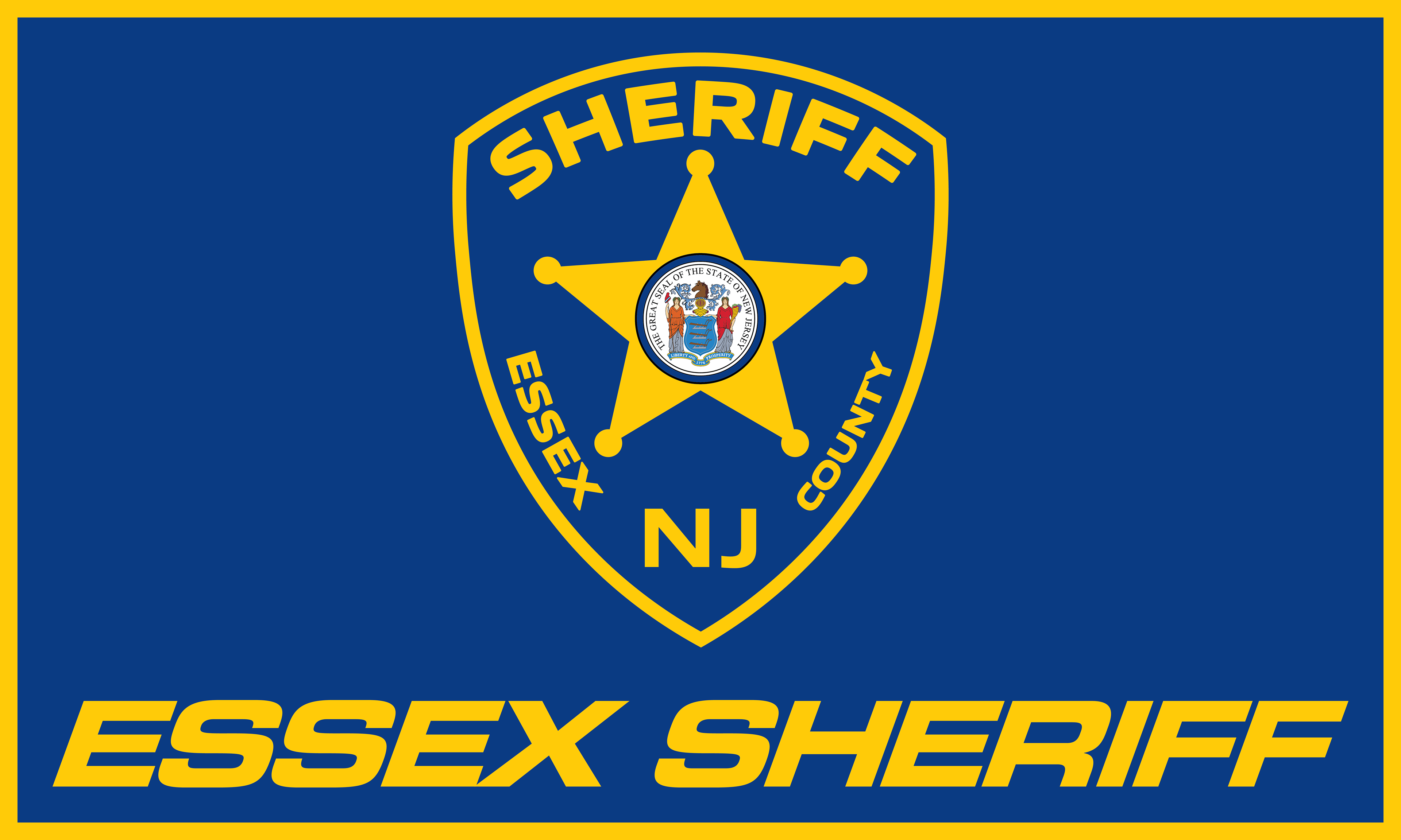 The official flag of the Essex County Sheriff