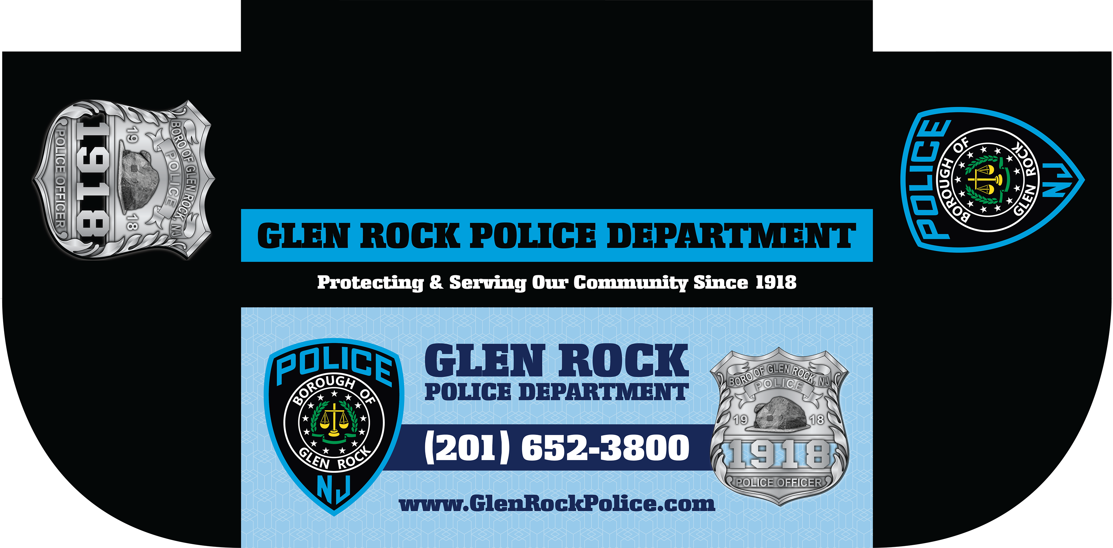 Table drape of the Glen Rock PD