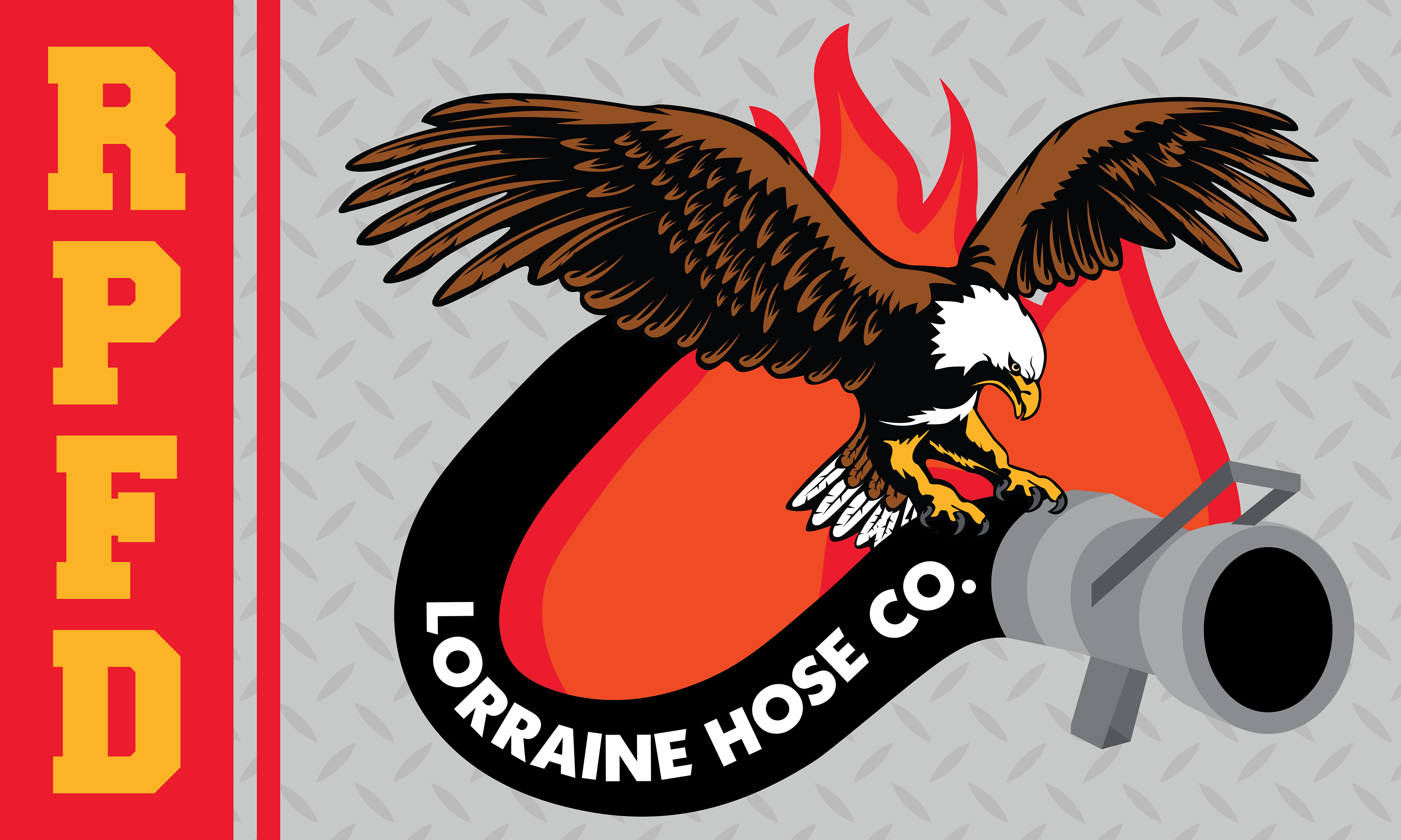 Flag design entirely recreated from a patch
