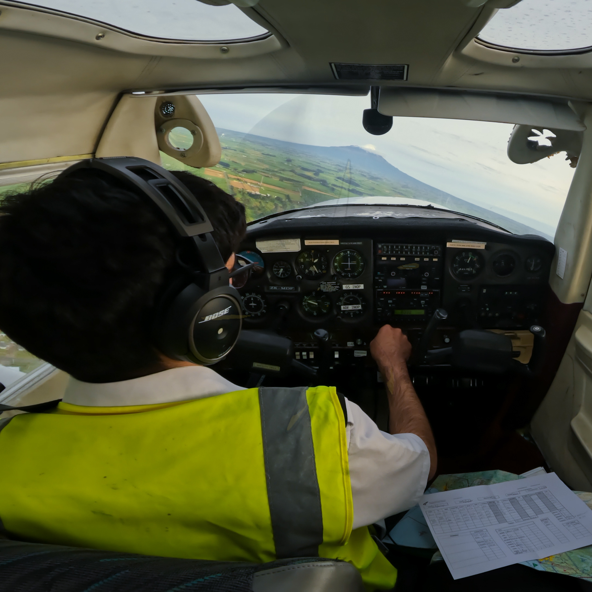 Joining overhead at Hawera (NZHA); still captured from a video clip, GoPro Hero 10