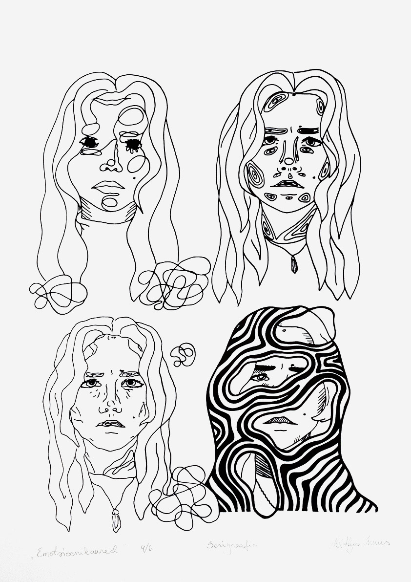 Self-portrait "Emotsioonikaared" 4/6 2020