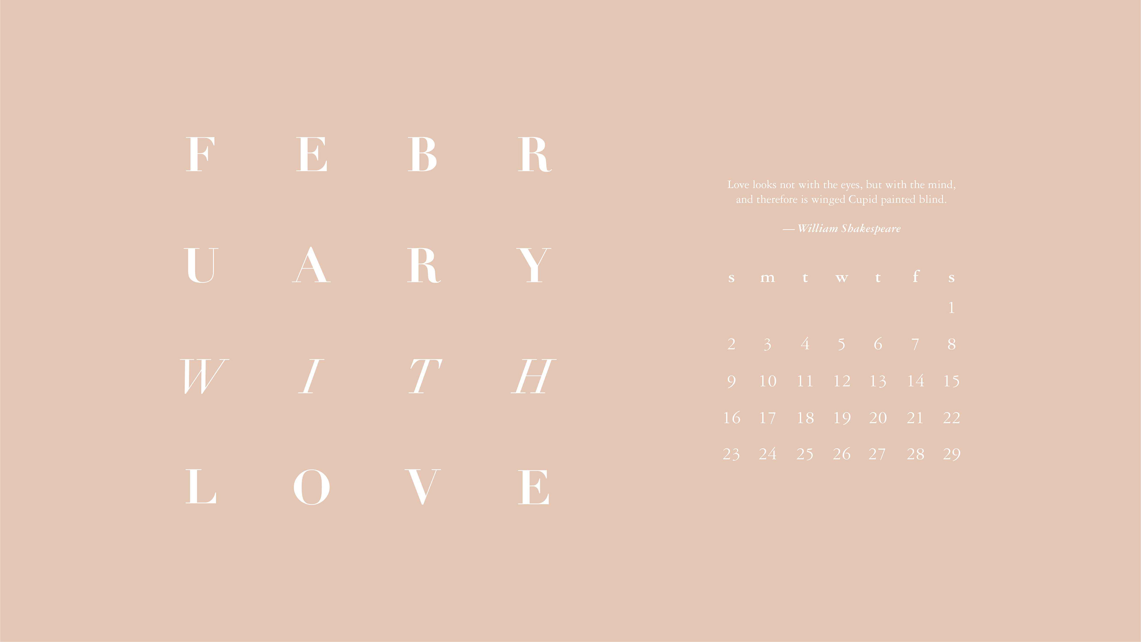 Monika Hibbs - Happy February! Free Digital Wallpaper Download over on MH!  (Desk Top, iPad & Mobile!)