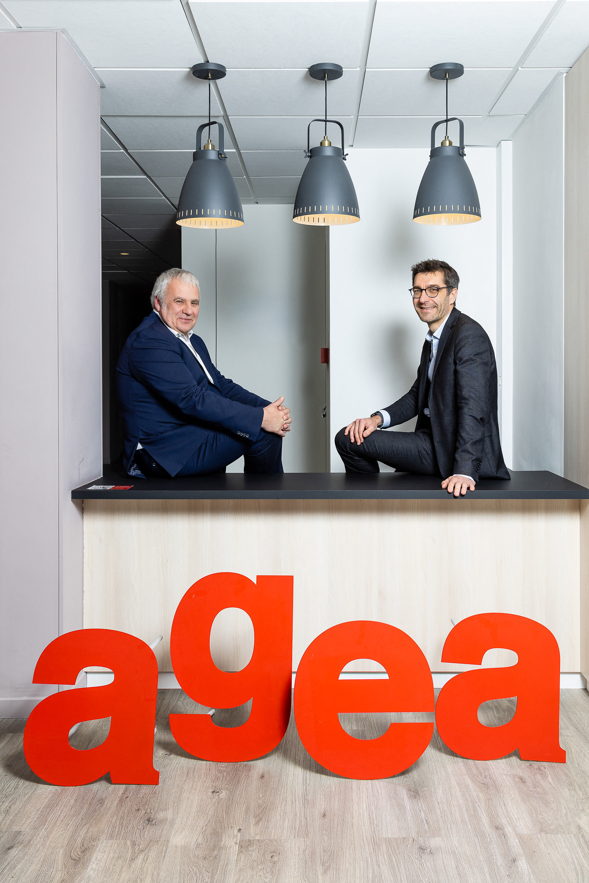 Grégoire Dupont, DG d' AGEA et Pascal Chapelon, président d'AGEA