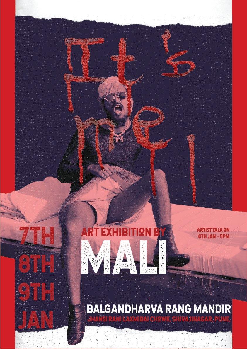 Exhibition Poster of It's me for 7th, 8th, 9th of Jan 2022