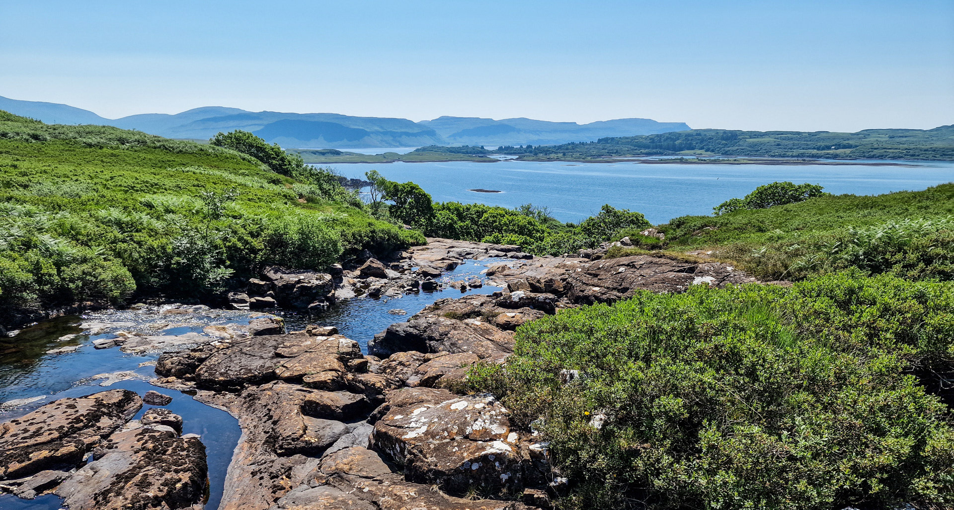 The View Out to Ulva from Top of Eos Fors