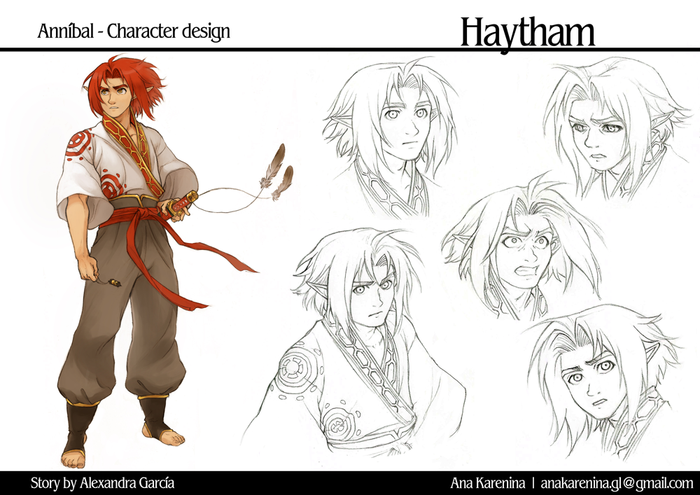 Character concept art for Haytham