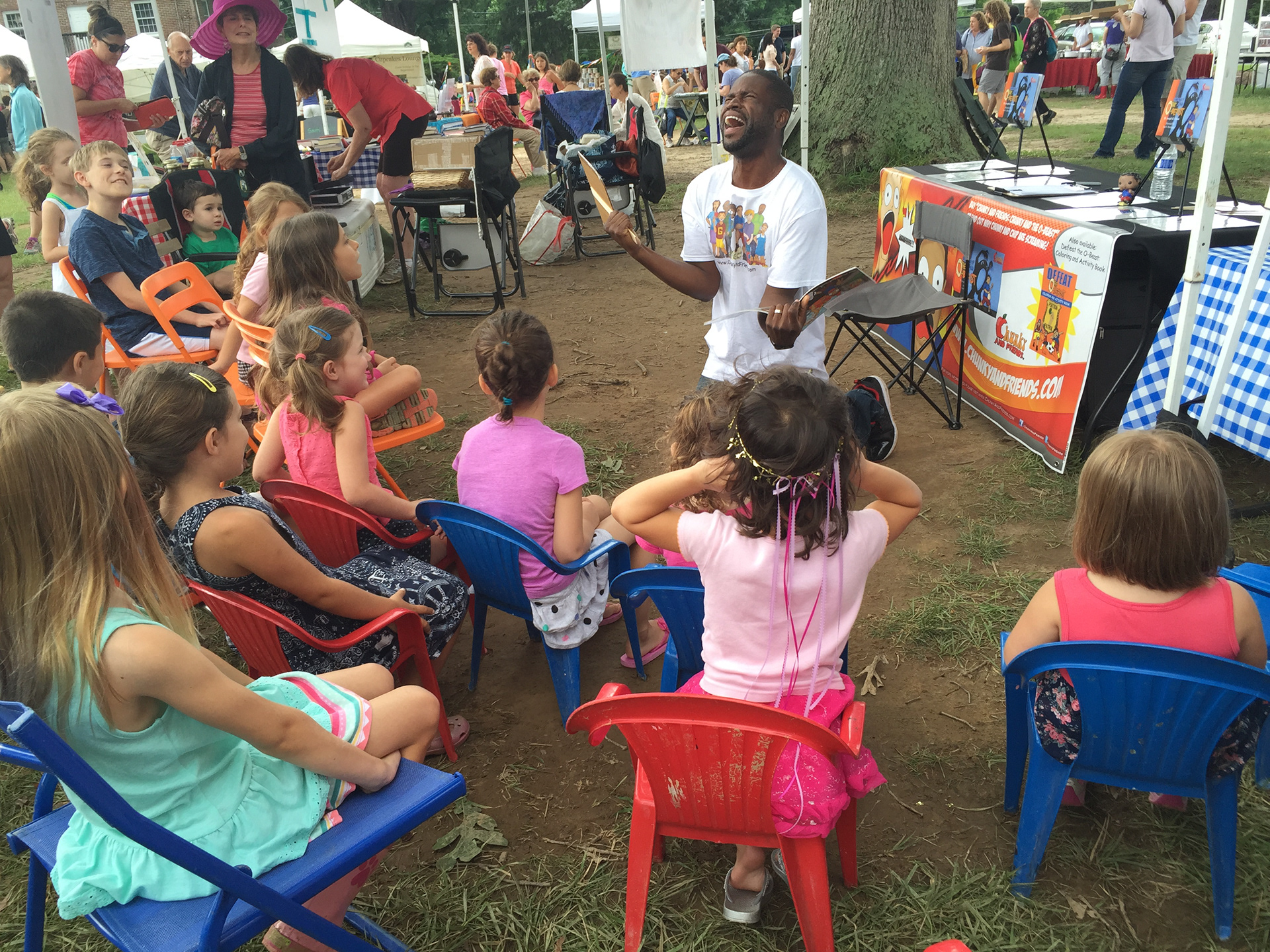 Book Reading at Olney Farmer's Market