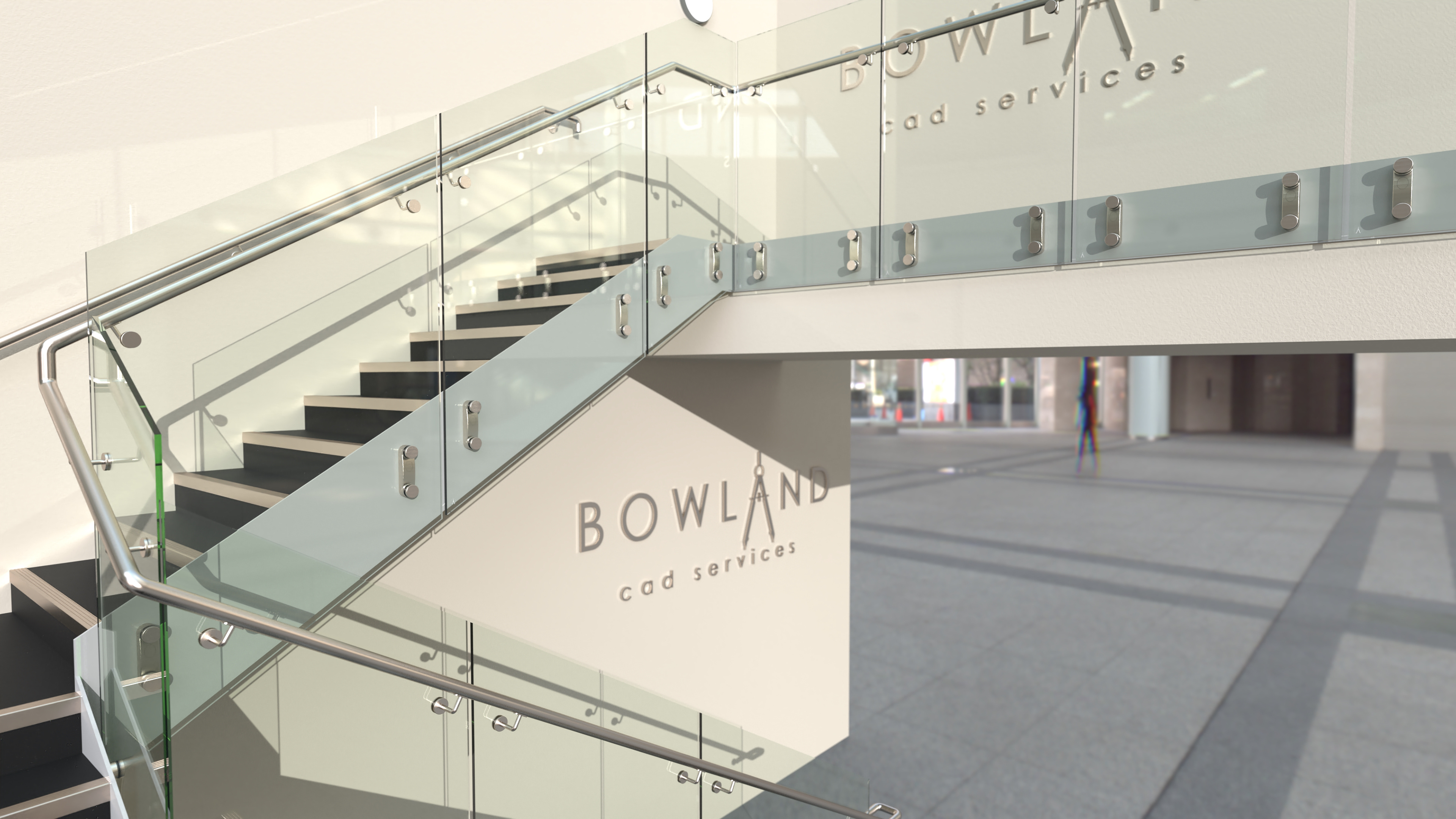 Stainless & glass balustrade, NHS cancer hospital, Liverpool.