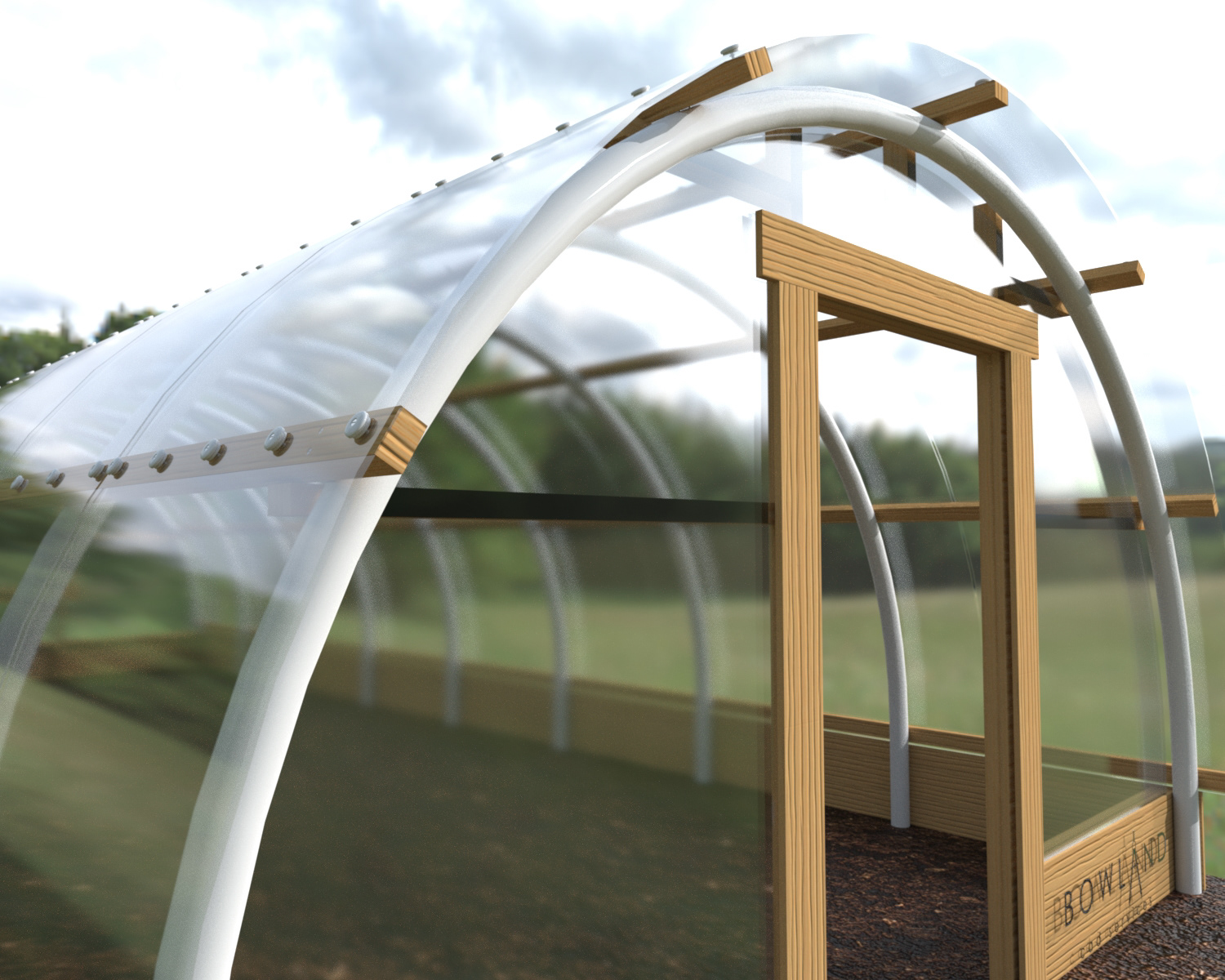 Polycarbonate tunnel.