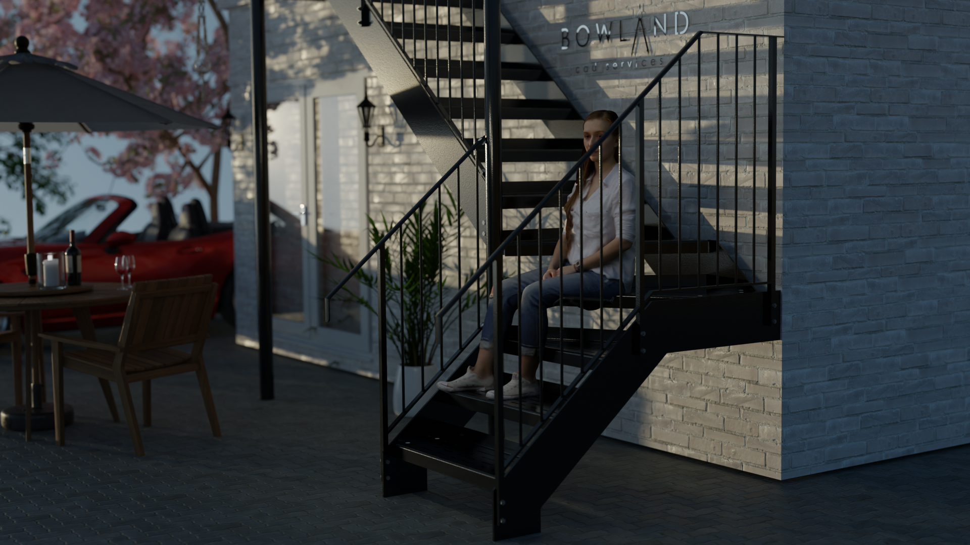 Garage Access Stair for a Private Property.
