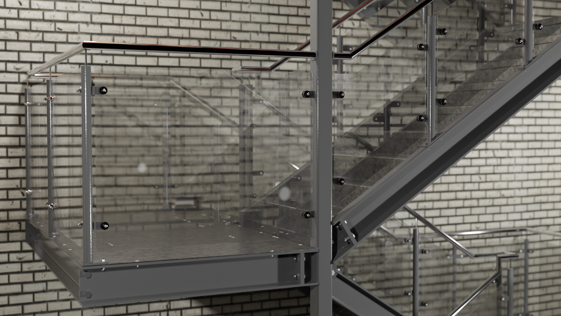 Stair & Balustrade, Canal Street. Manchester.