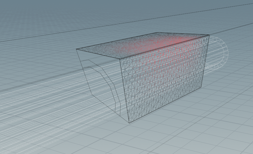 Wireframe of the layer mesh