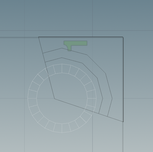 Wireframe of the layer mesh