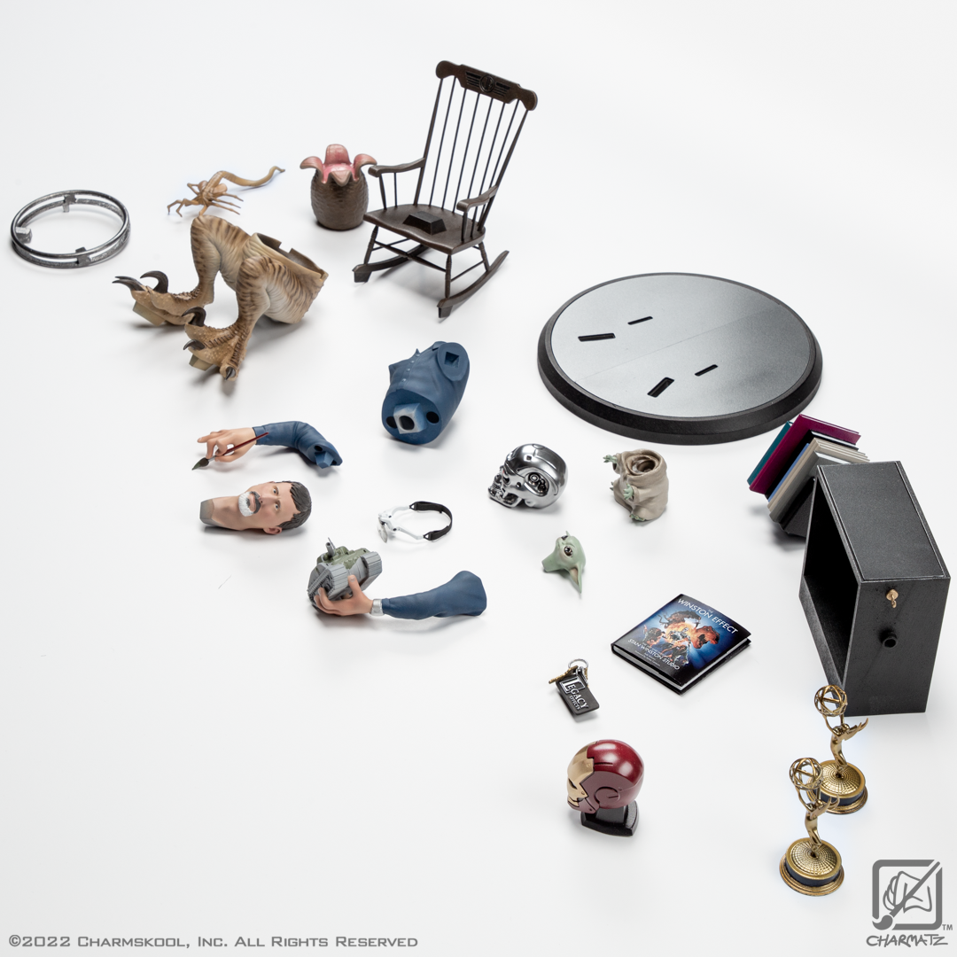 The "model-kit" parts painted