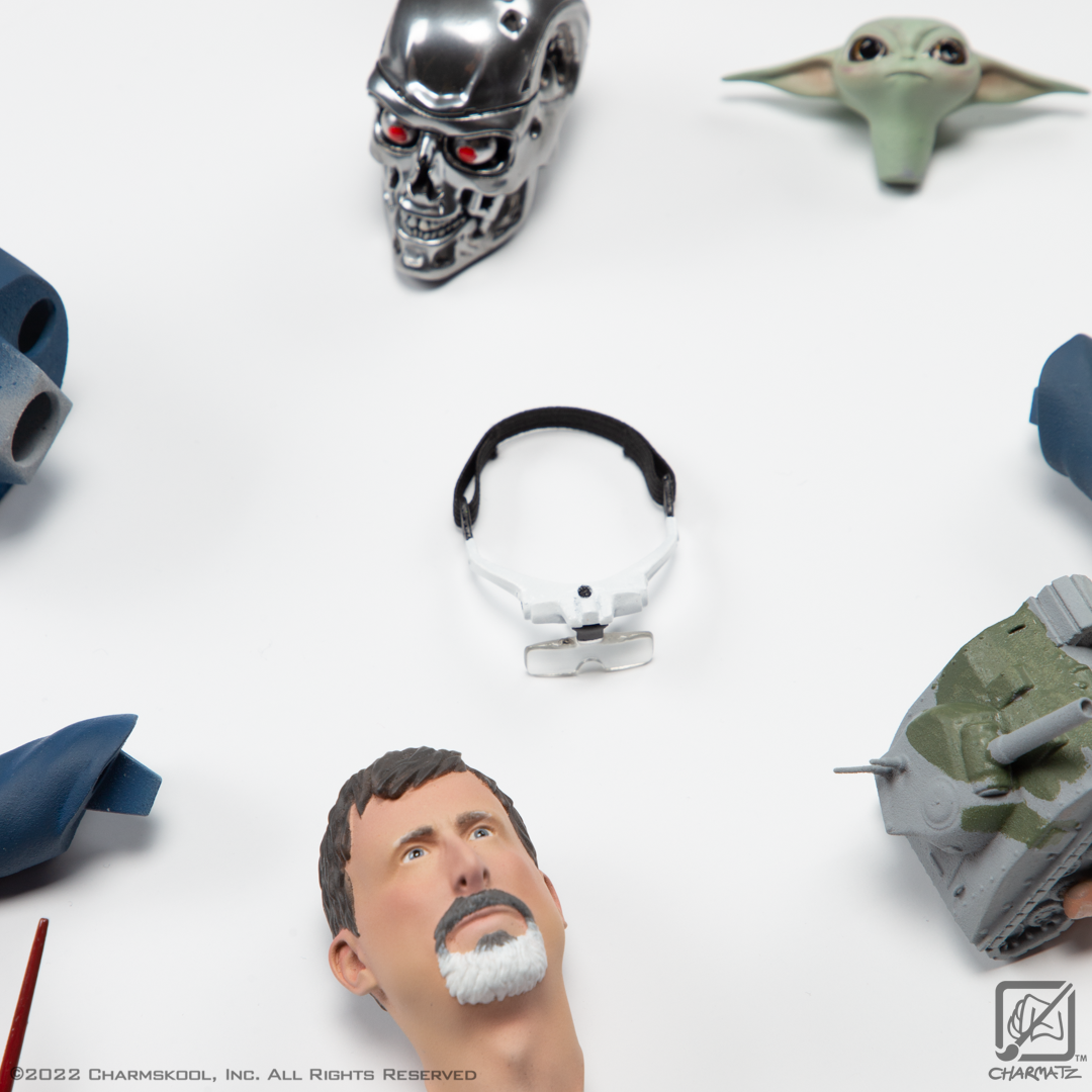 The "model-kit" parts painted