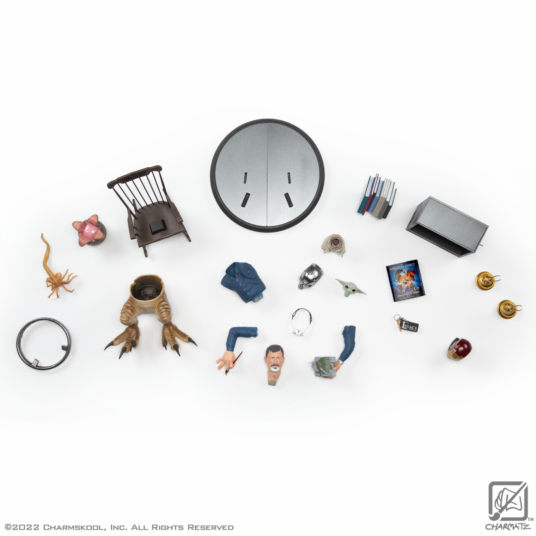 The "model-kit" parts painted