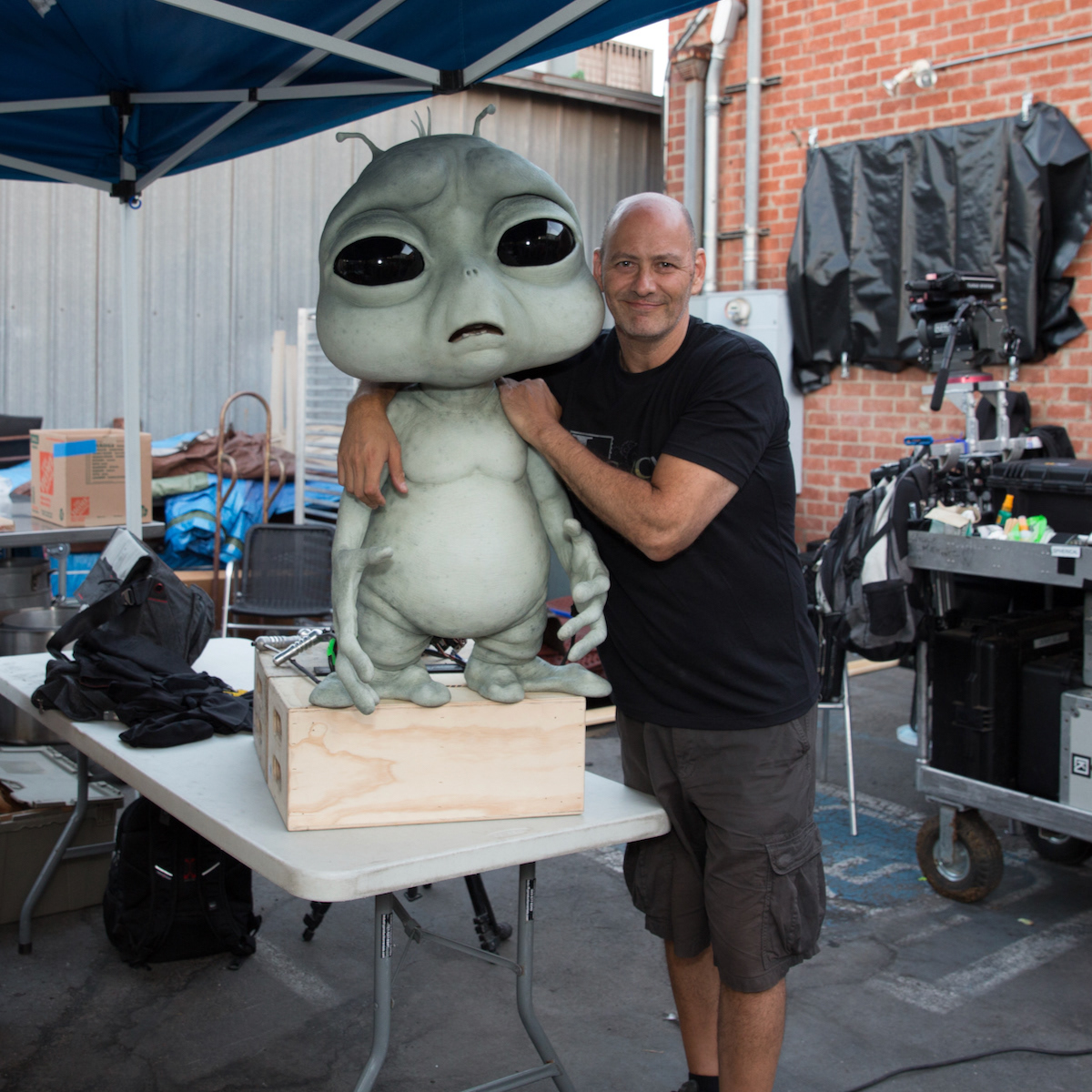 After the shoot with the little guy. We both look exhausted!