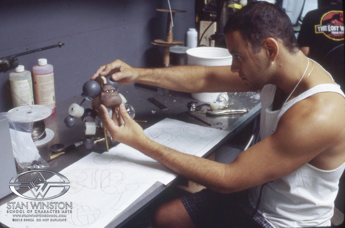 Creating Slamfist's posable armature for the sculpt.