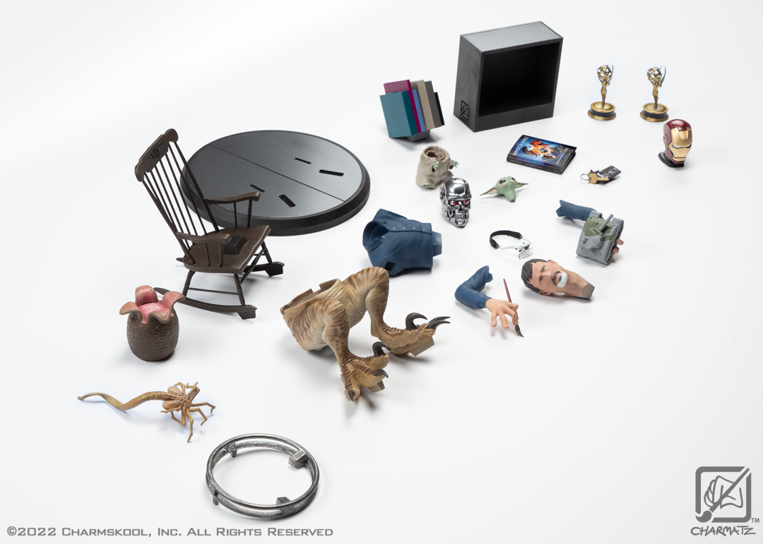 The "model-kit" parts painted