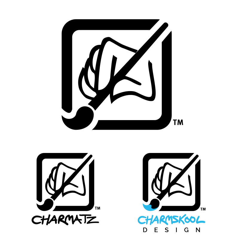 Current logo I use for my artwork and branding.