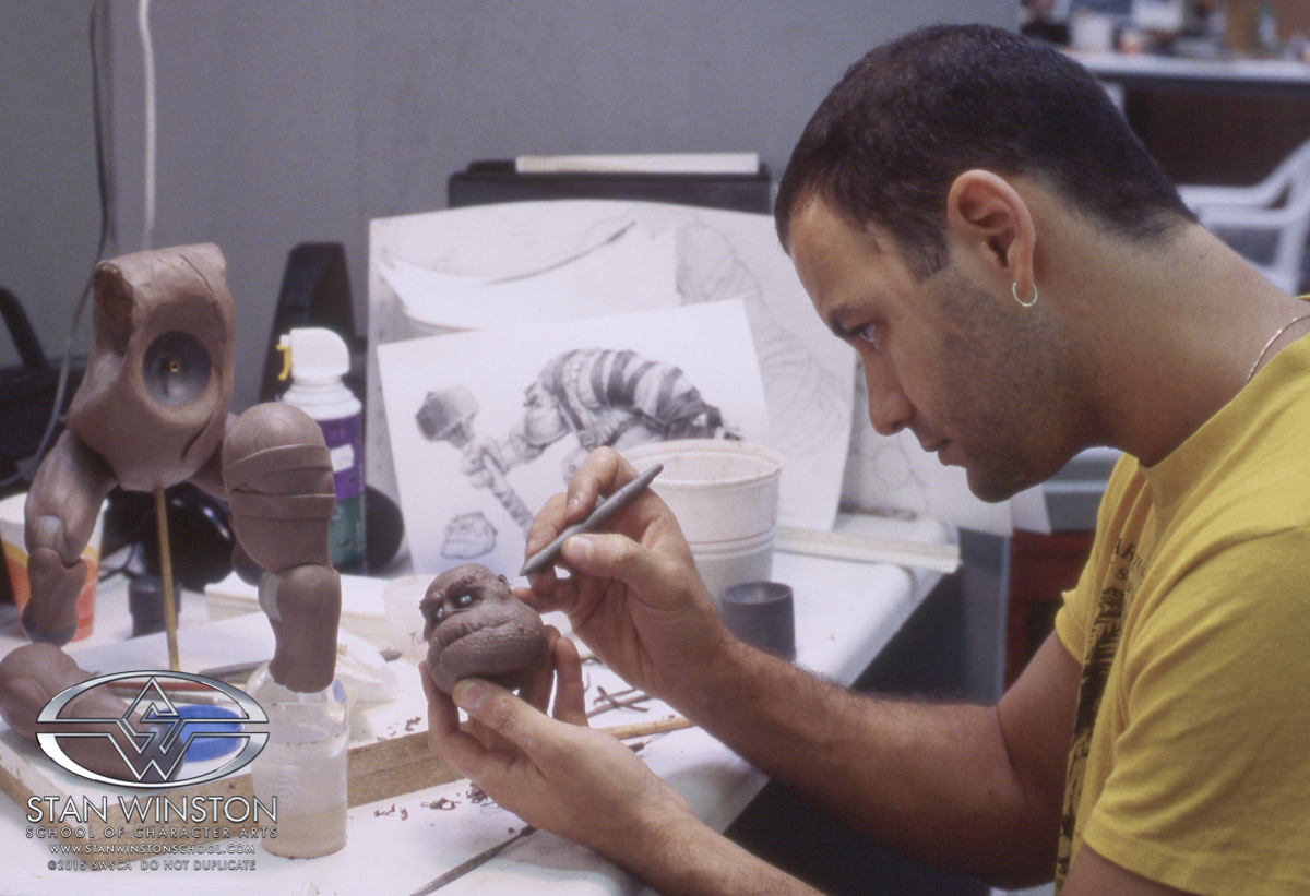 Beginning to detail Slamfist's skin texture.