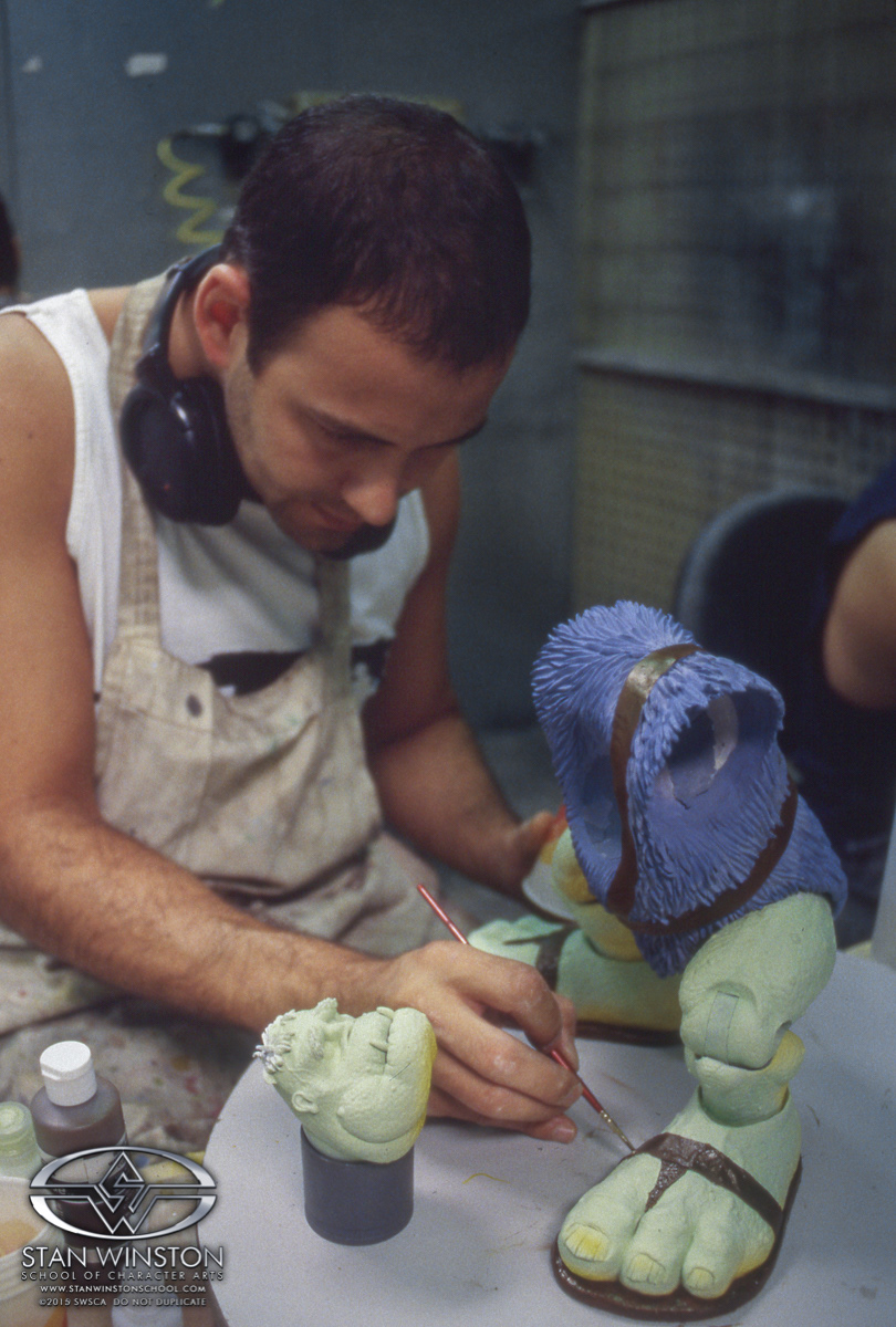 Laying down the base colors.