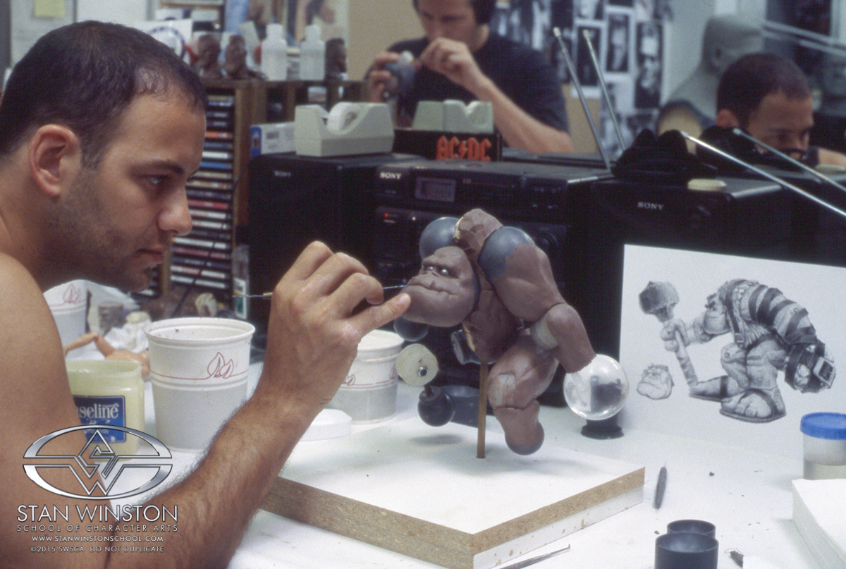 Beginning to "flesh out" Slamfist's features.