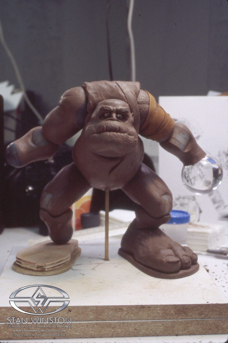 I slowly added more musculature to Slamfist's arms and legs until he had the bulk I wanted. 