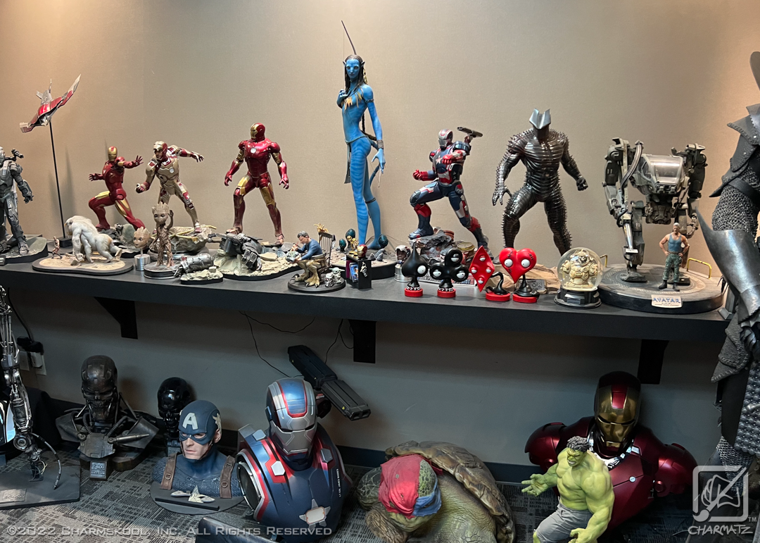 The gift "hidden" among many collectibles.