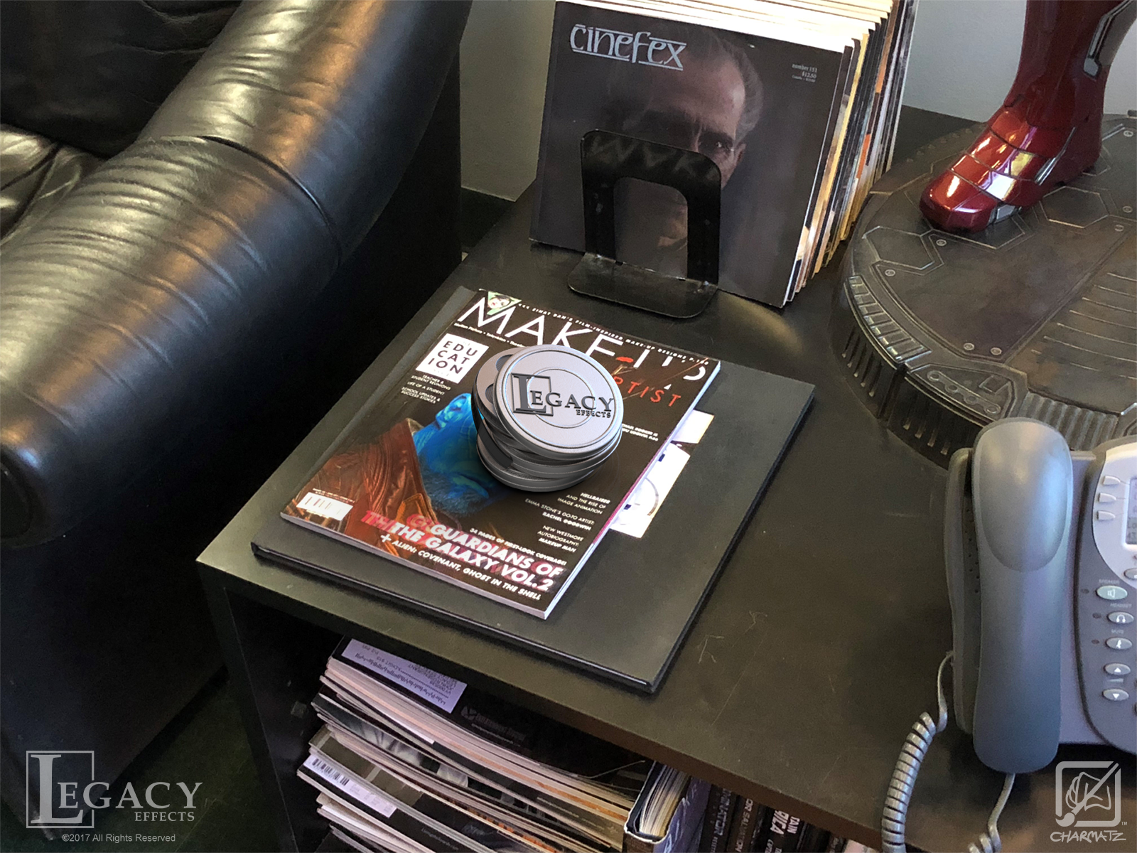 The paperweight in reception.