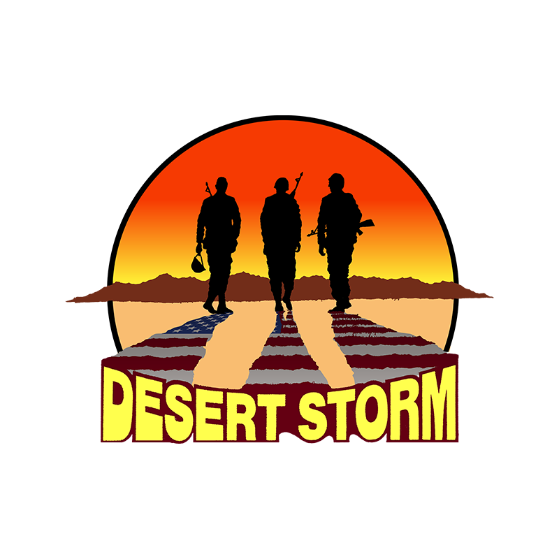 A tribute to American soldiers T-shirt logo circa 1990