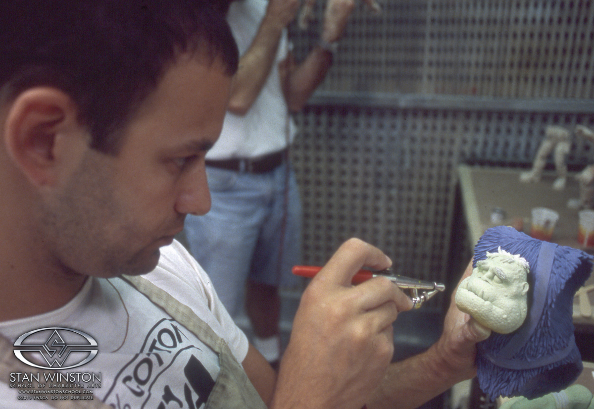 Each part was cast in tinted plastic as a base for the colors that would be painted over them.