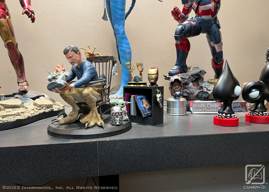 The gift "hidden" among many collectibles.