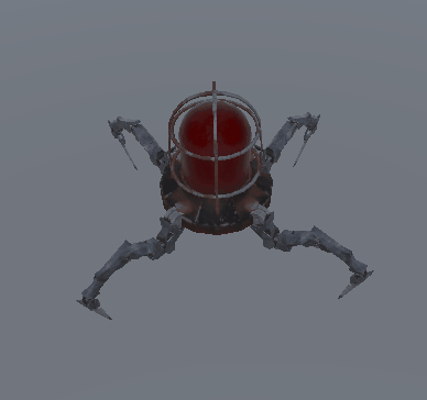 Spider bot idle animation