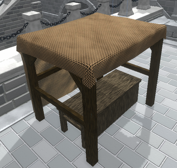 Market stall burlap cover