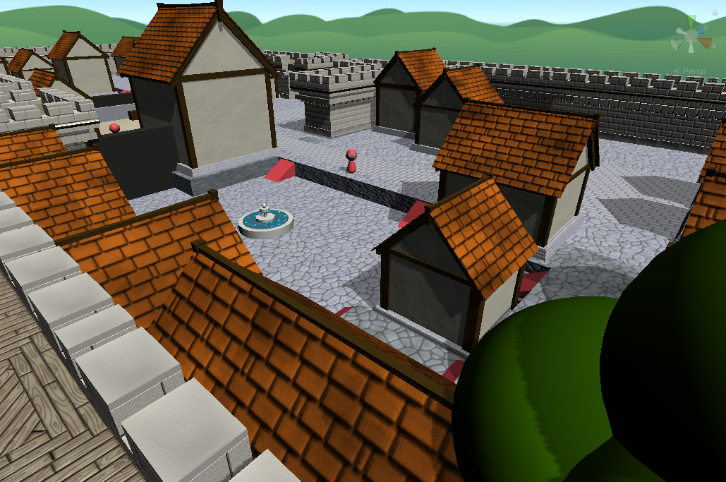 Undecorated buildings