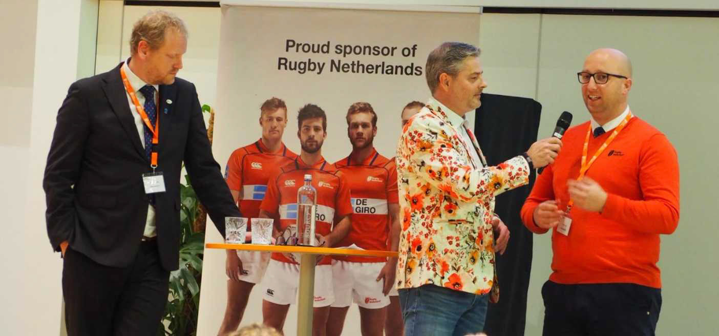 Interview tijdens Rugby Congres KNVB Zeist