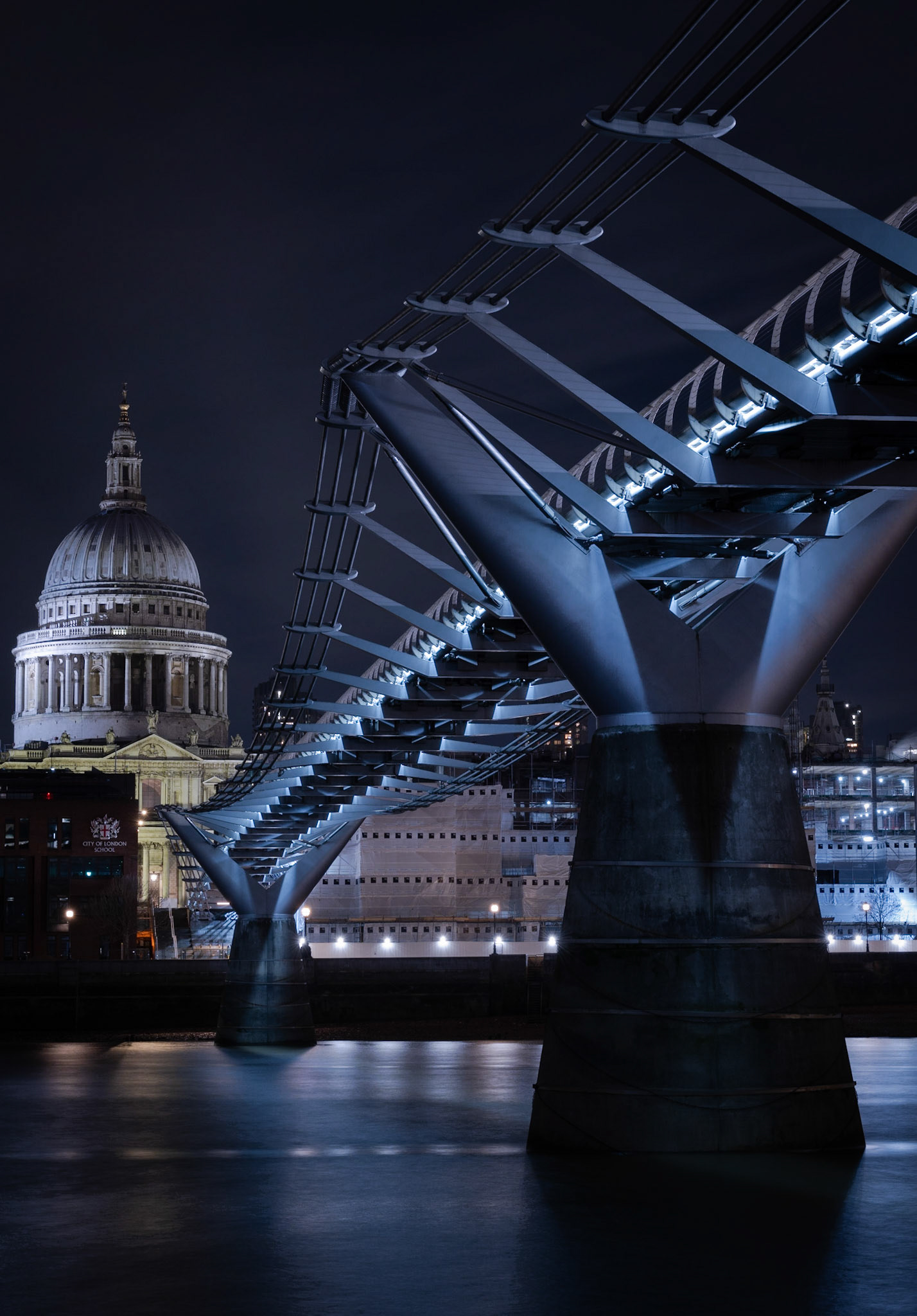 Long exposure at Millennium Bridge & St Paul's Cathedral