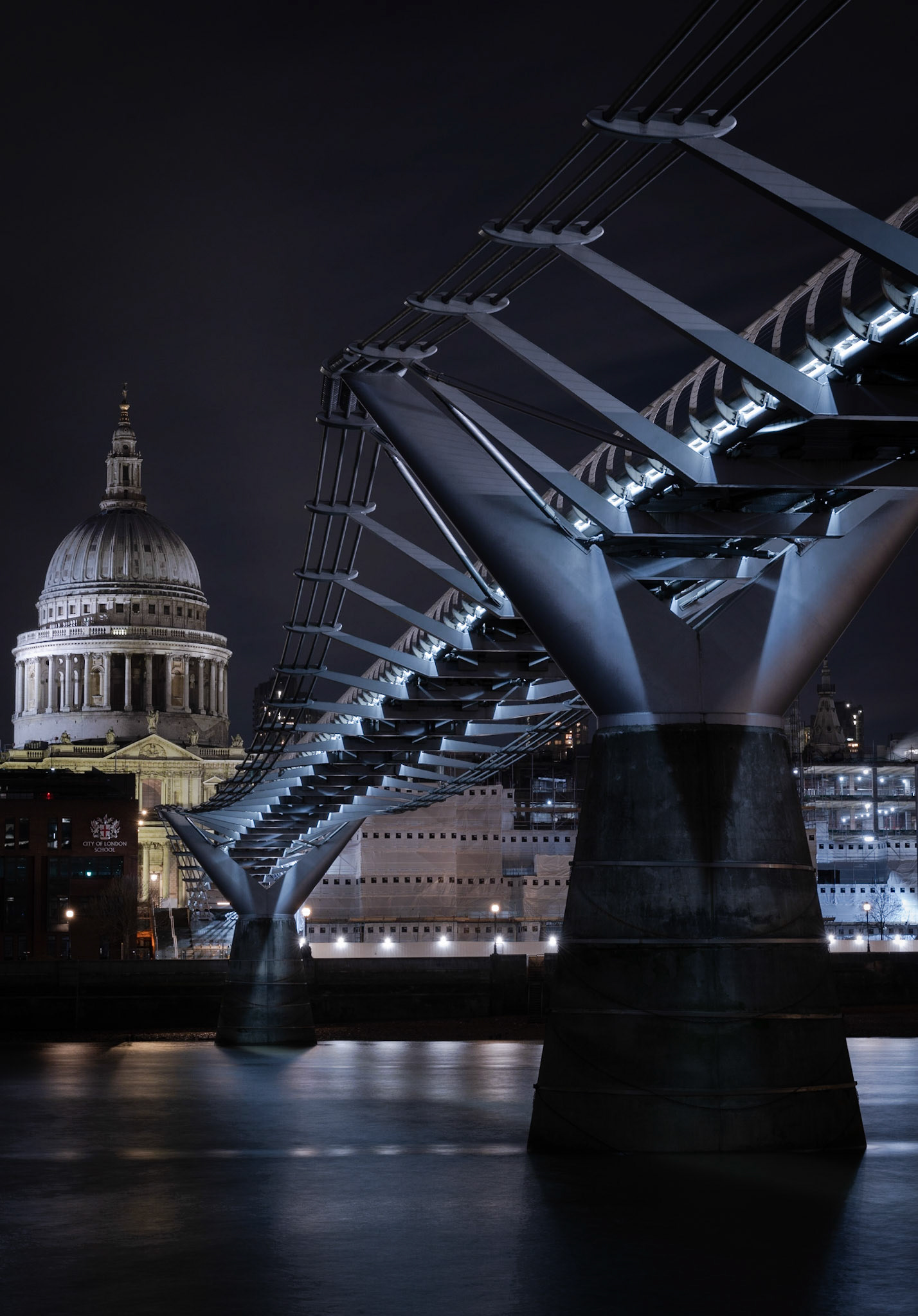 Long exposure at Millennium Bridge & St Paul's Cathedral