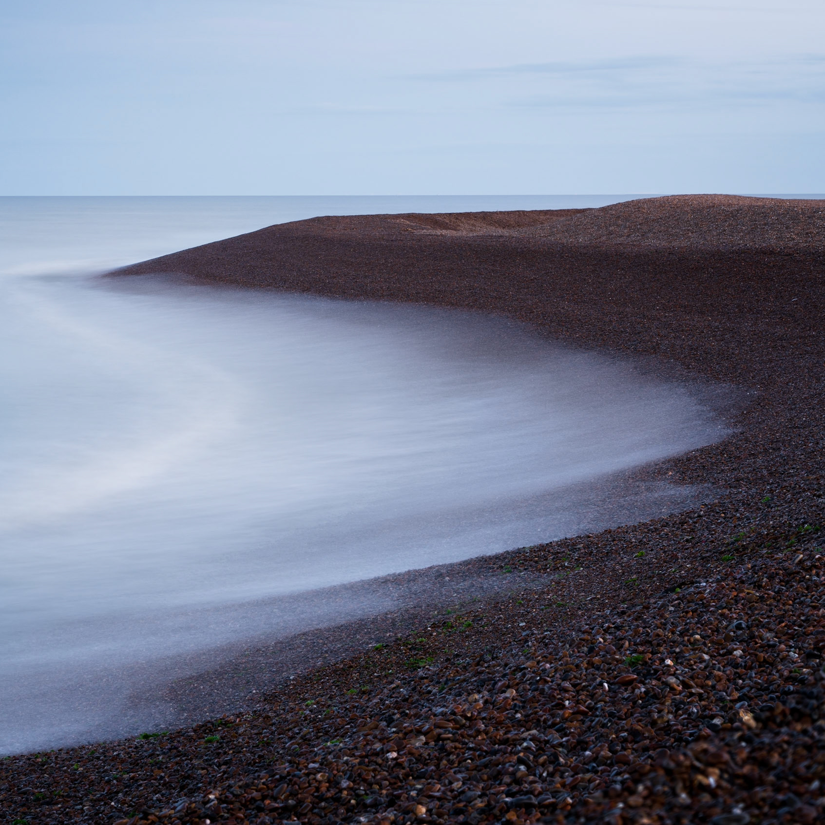 Abstract shingle stone beach