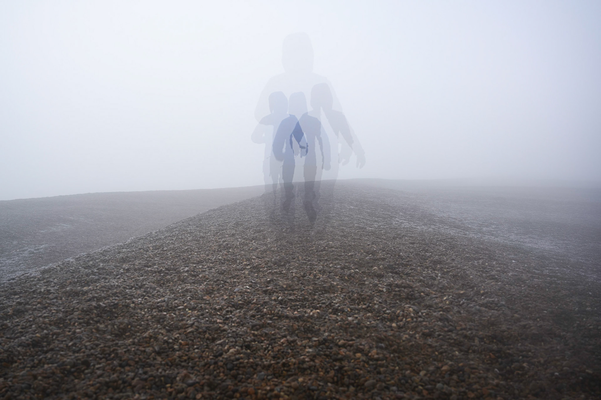 Mysterious beach walker, Suffolk