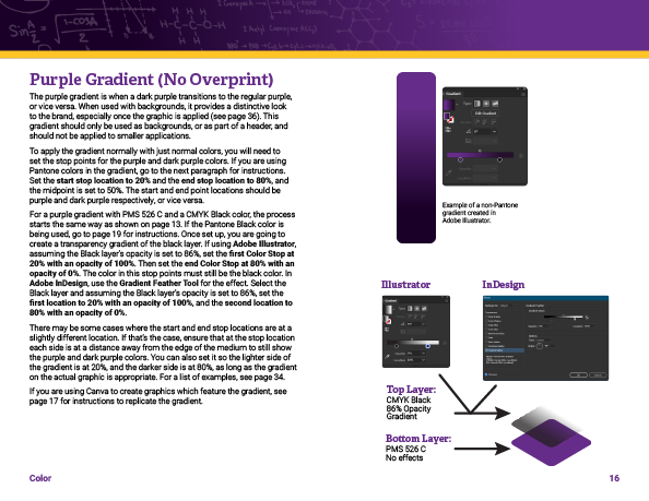 Purple Gradient Information