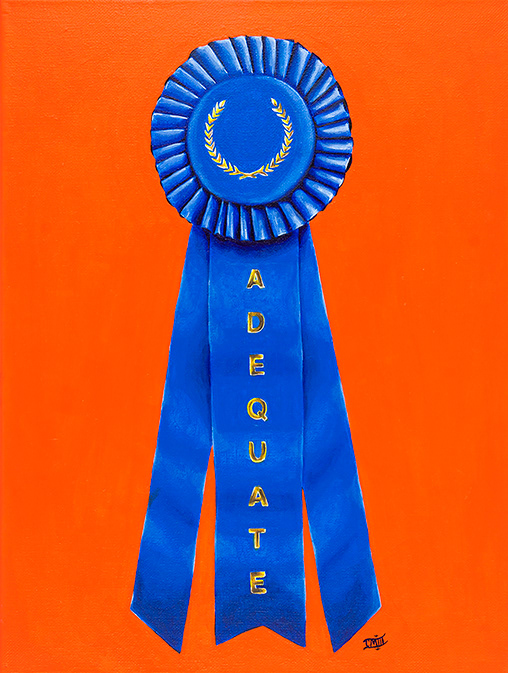 Adequate. 2016, 12"x16" Acrylic on canvas