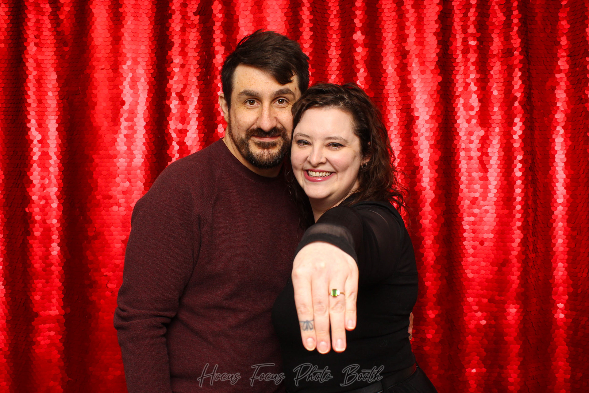 Matte Red Large Sequin