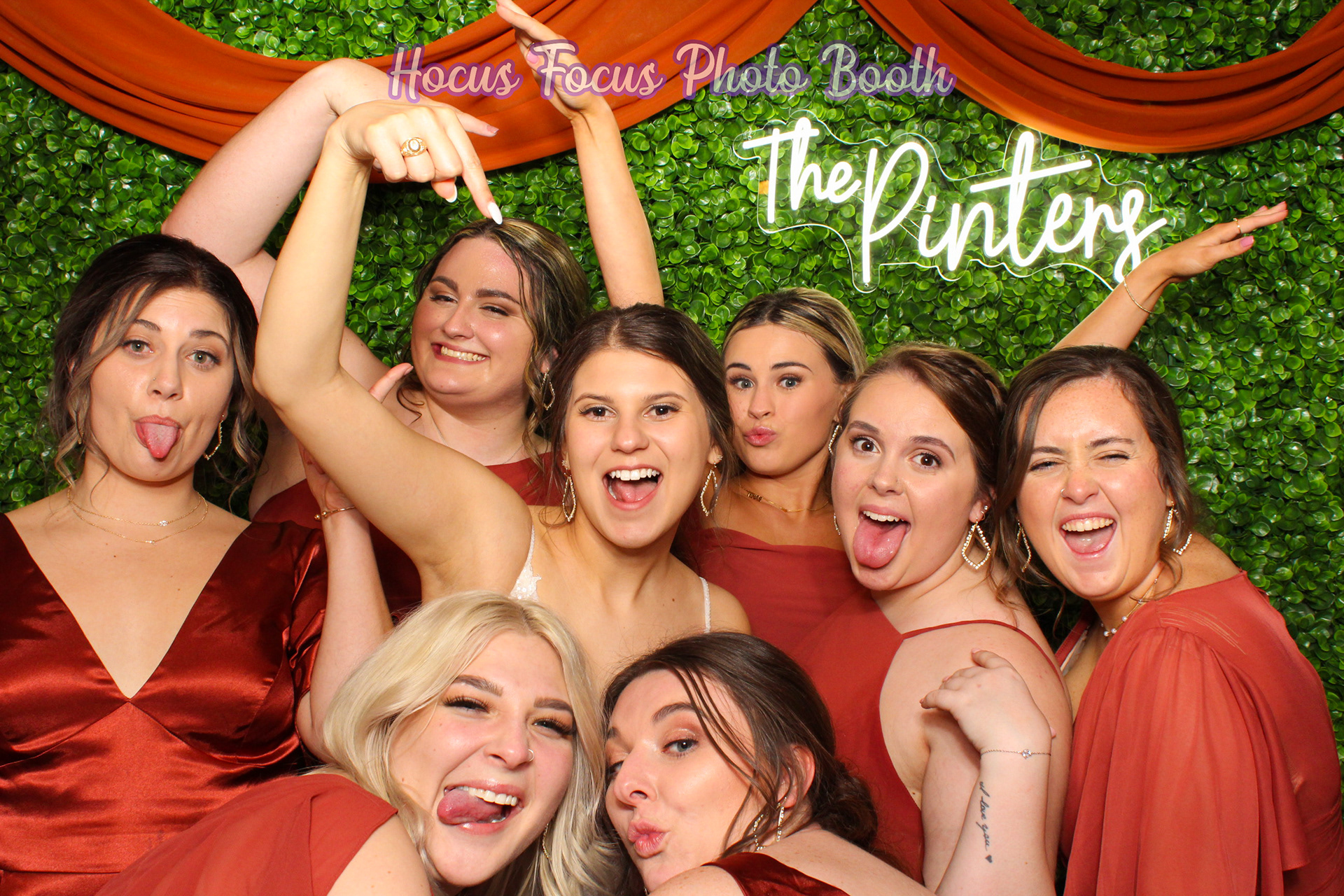 Wedding Photo Booth Greenery Hedge Bryan College Station