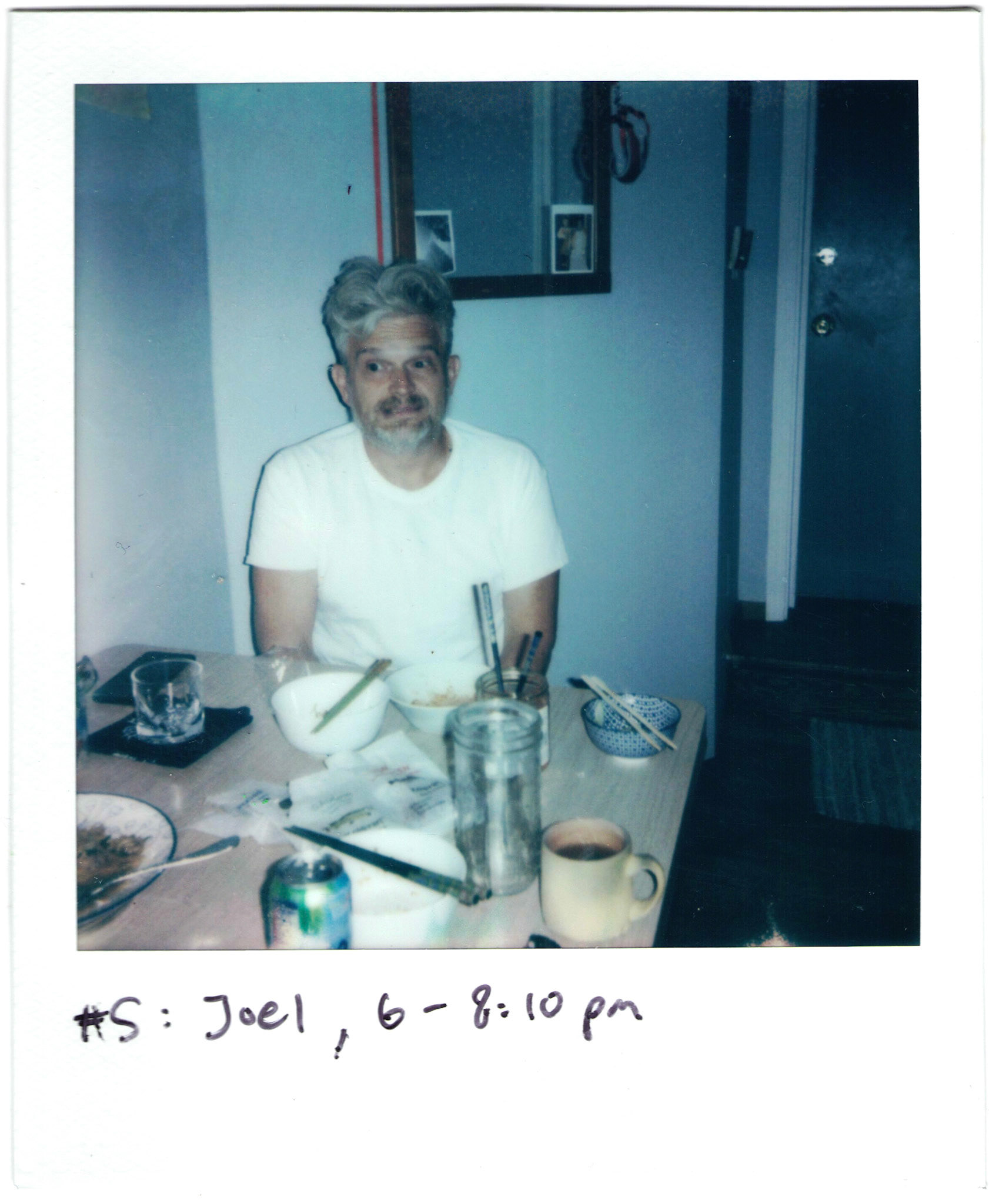 My first solo diner, artist Joel Henry-Fisher. We talked about relationships, the art market, and Ann Arbor in the '80s.