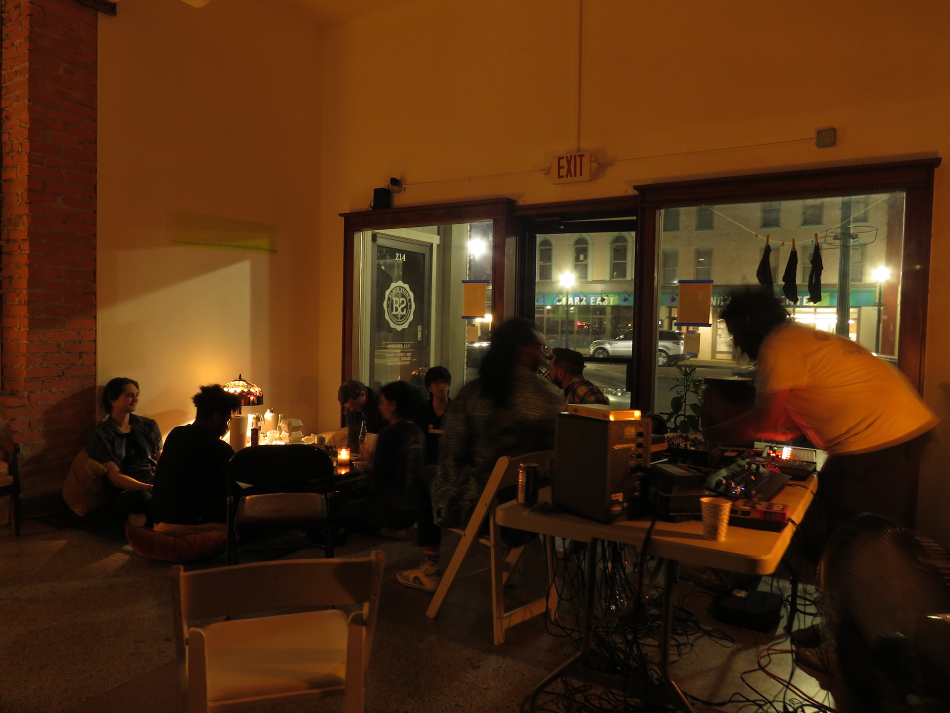 "Housewarming party" one week into the show, wsg/ OMO.