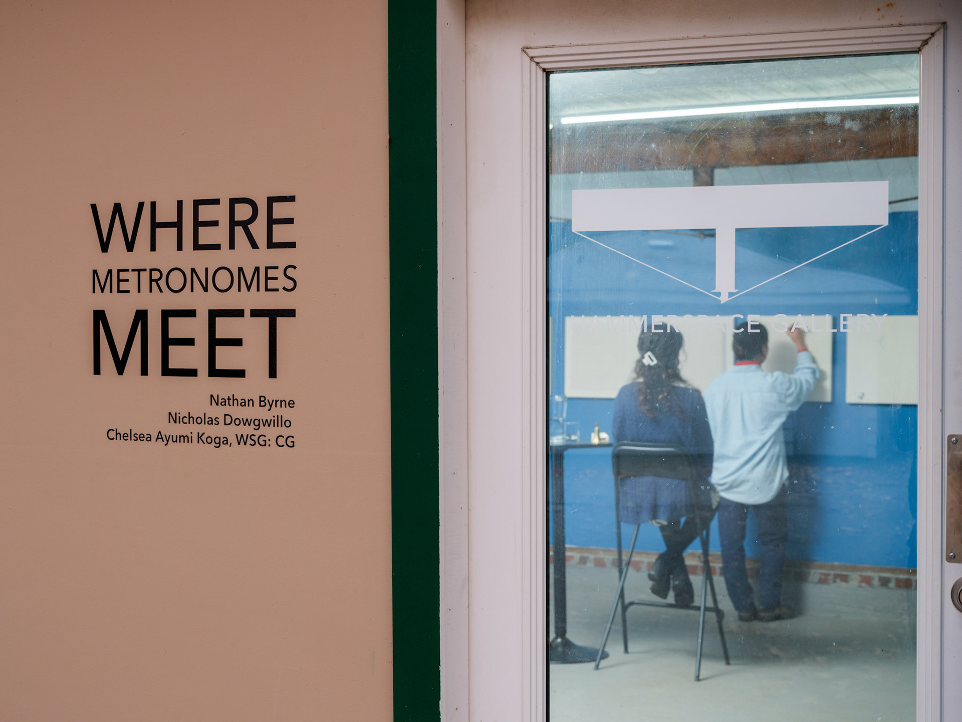 The facade of Hammerspace Gallery.